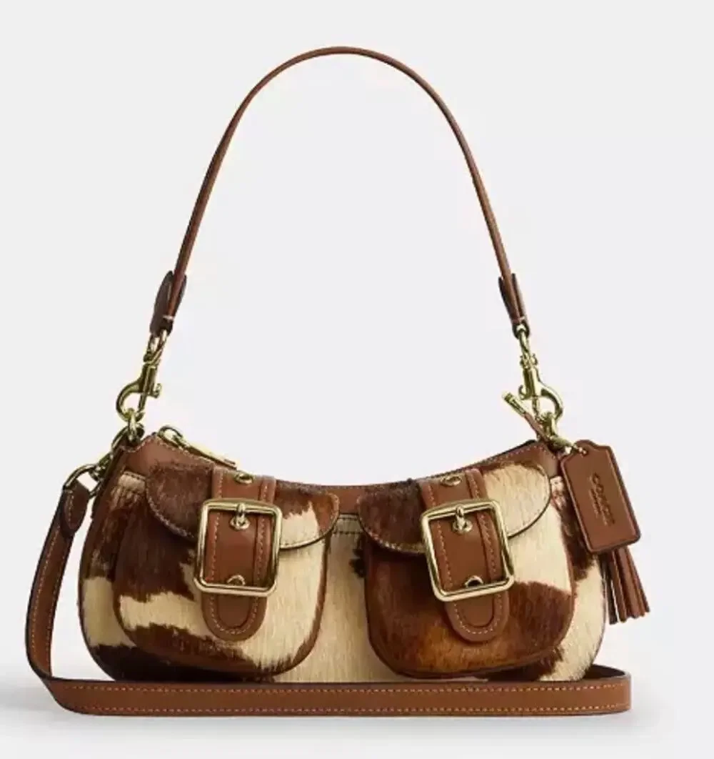 B16-010-Coach Ashton Shoulder Bag Multi Cow
